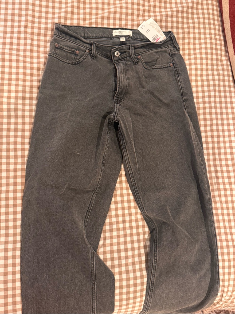 Abercrombie & Fitch Washed Black Relaxed Women's Jeans